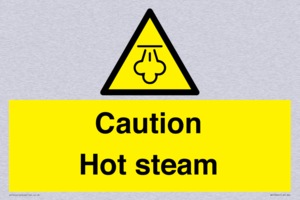 Caution Hot steam